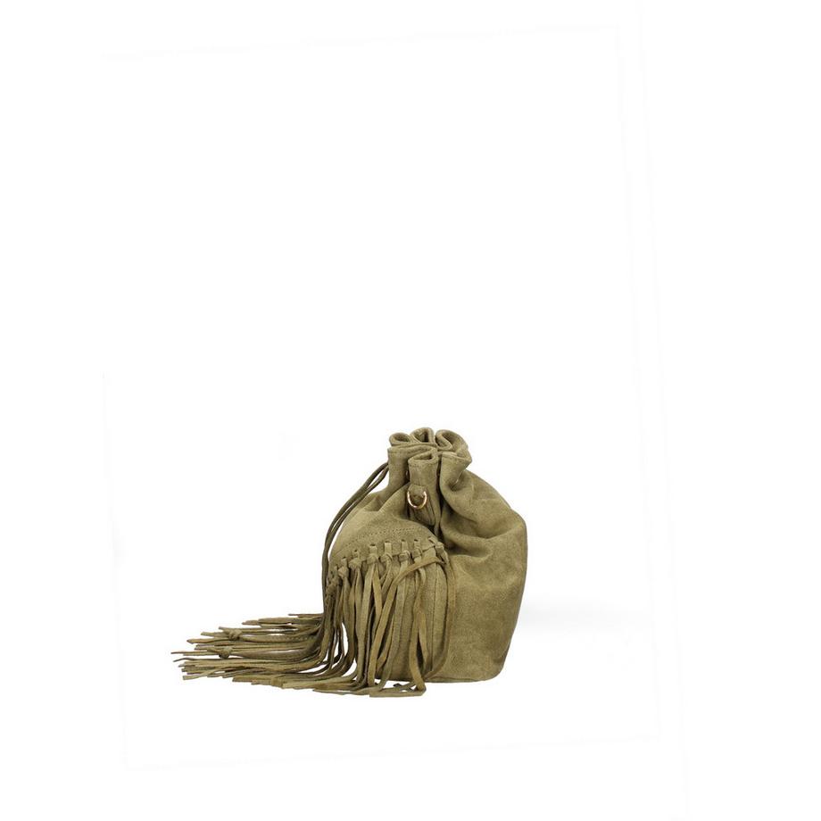 Gave Lux Sac seau Umbria Plus en daim avec franges  