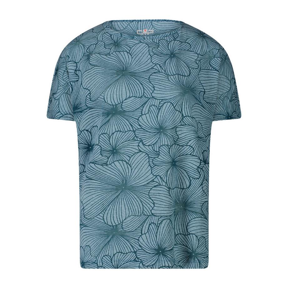 t-shirt mit bumenmuster, damen