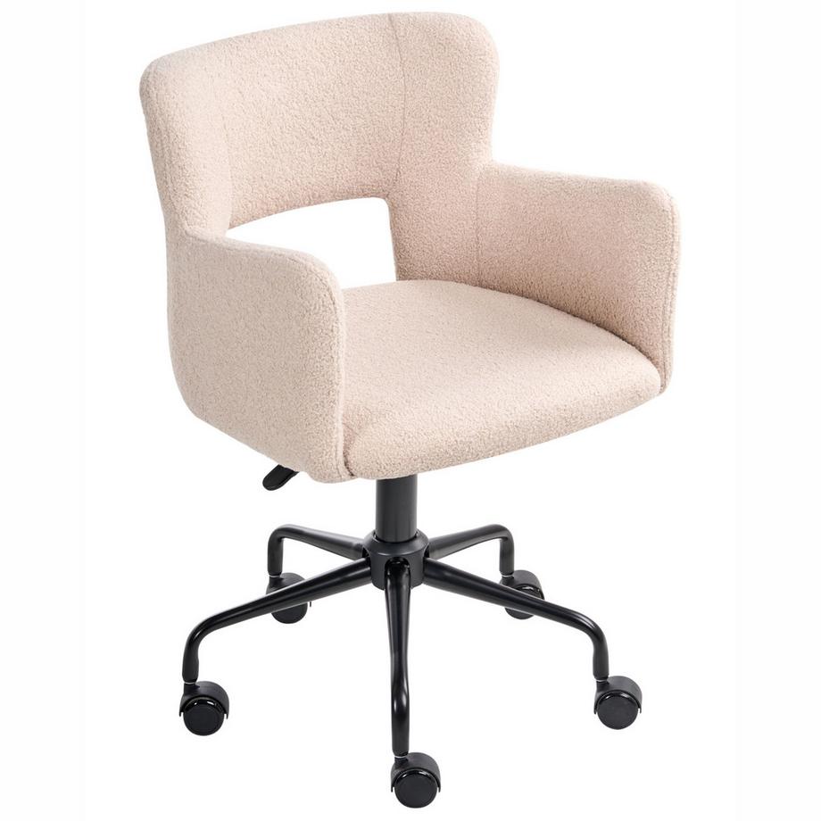 Beliani Chaise de bureau en Bouclé  SANILAC II  