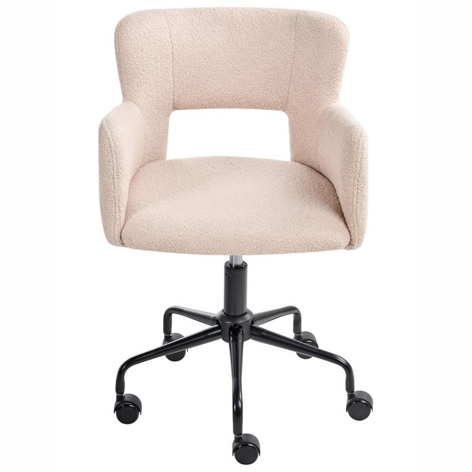 Beliani Chaise de bureau en Bouclé  SANILAC II  