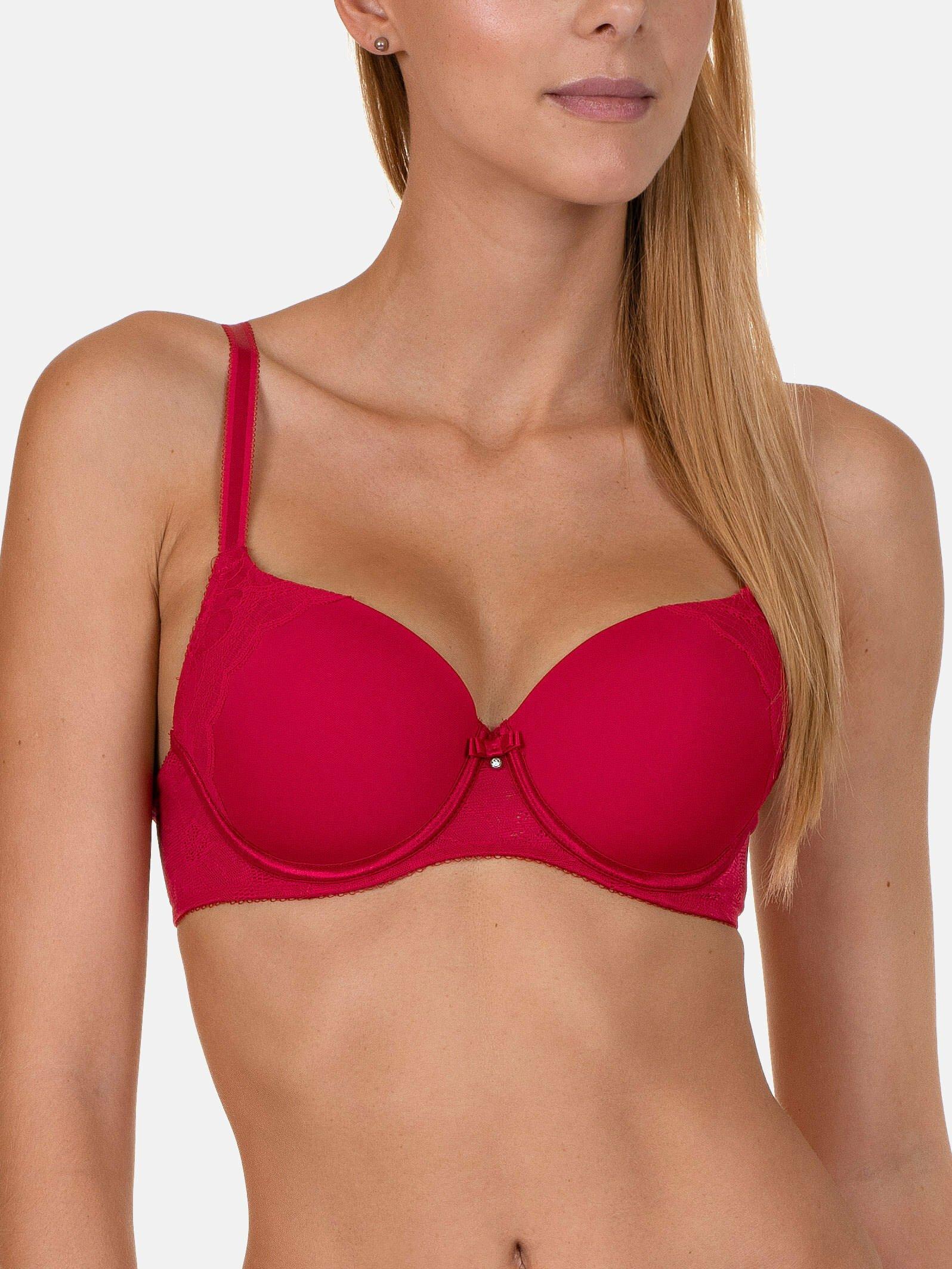 Lisca  Reggiseno preformato Evelyn rosso B a E 