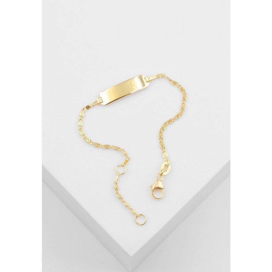 MUAU Schmuck  Bracelet Schneckenpanzer Gelbgold 750, 1.7mm, 14cm 