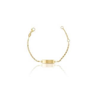 MUAU Schmuck  Bracelet Schneckenpanzer Gelbgold 750, 1.7mm, 14cm 