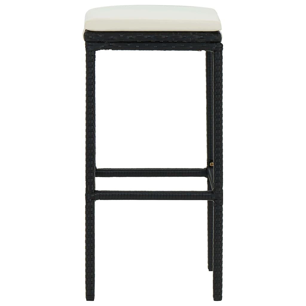 VidaXL Tabouret de bar rotin synthétique  