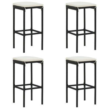 VidaXL Tabouret de bar rotin synthétique  