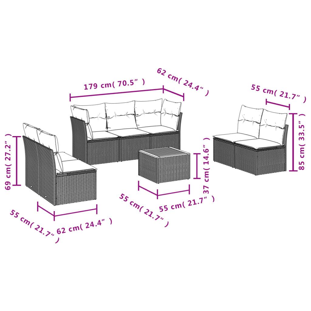 VidaXL Garten sofagarnitur poly-rattan  