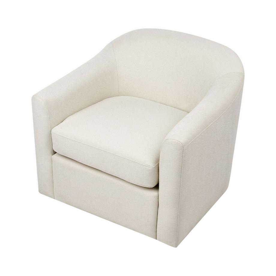 Beliani Fauteuil pivotant en Tissu Traditionnel MAGNOR  