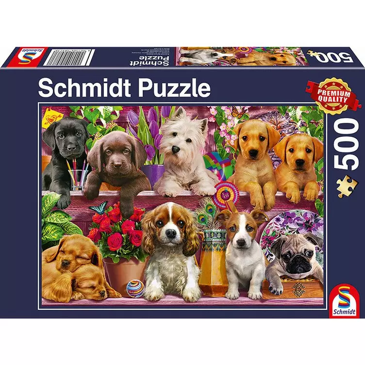 Schmidt Puzzle Hunde im Regal (500Teile)online kaufen MANOR