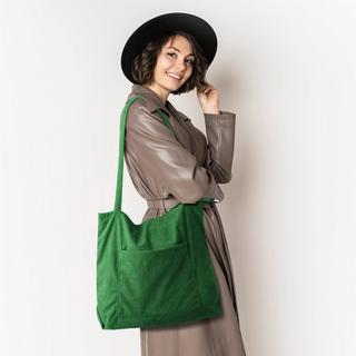 Only-bags.store Kordtasche Umhängetasche mit Reissverschluss Grosse Tragetasche  