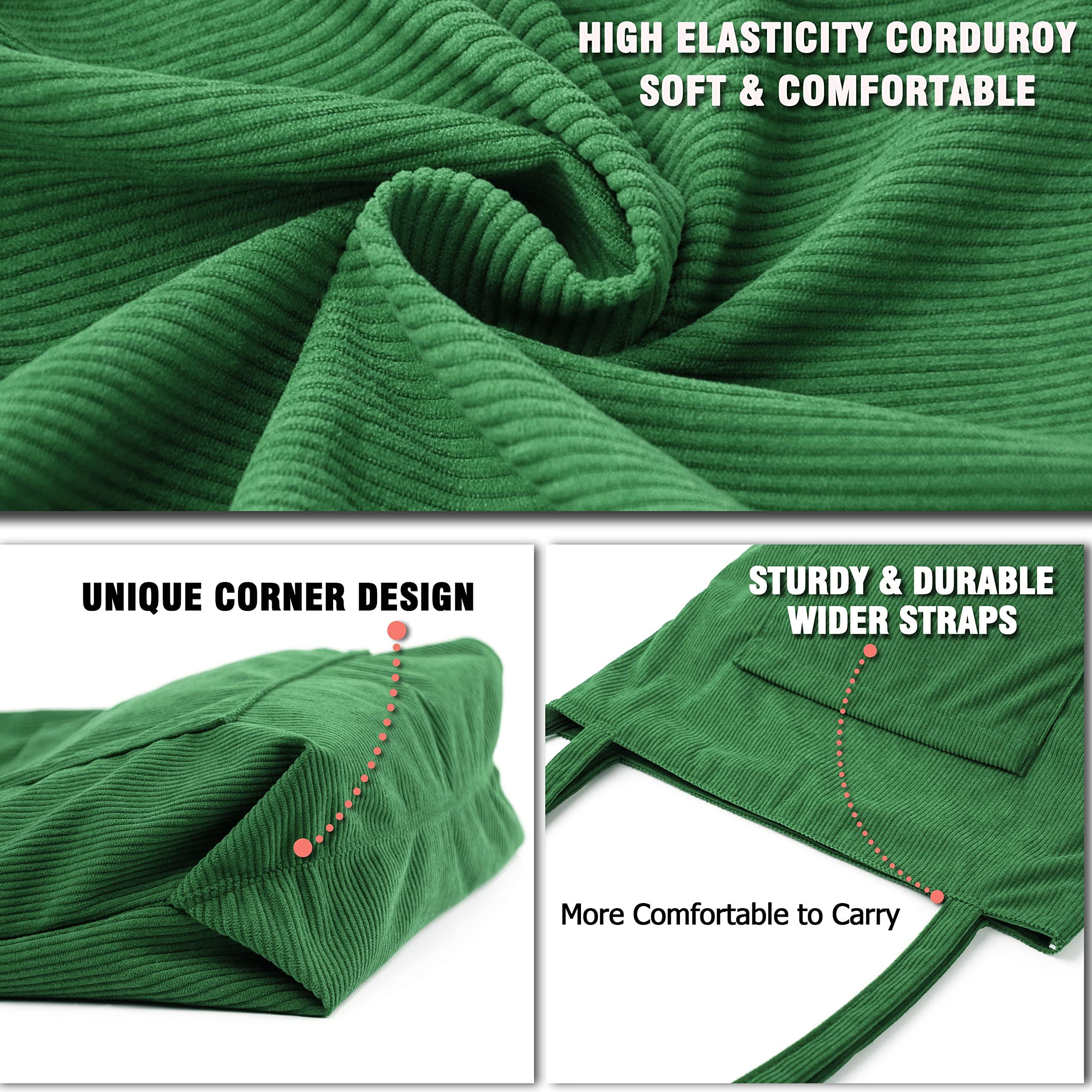 Only-bags.store Kordtasche Umhängetasche mit Reissverschluss Grosse Tragetasche  