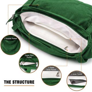 Only-bags.store Kordtasche Umhängetasche mit Reissverschluss Grosse Tragetasche  