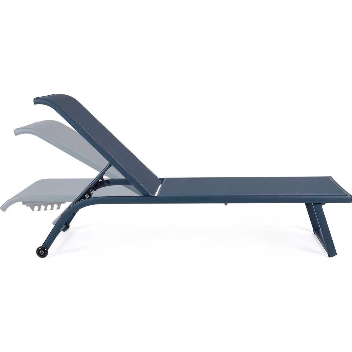 mutoni Chaise longue de jardin Taylor Navy  