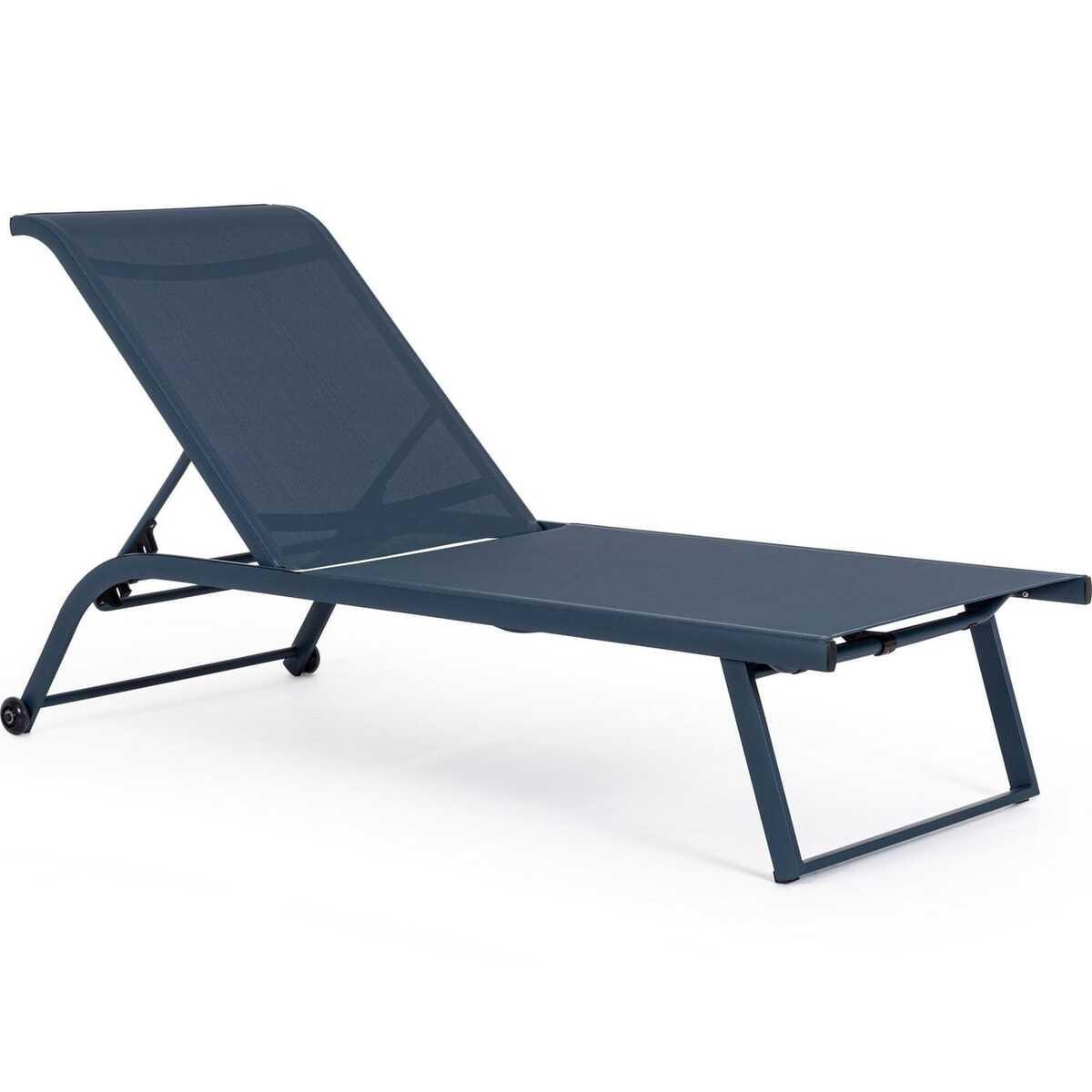 mutoni Chaise longue de jardin Taylor Navy  