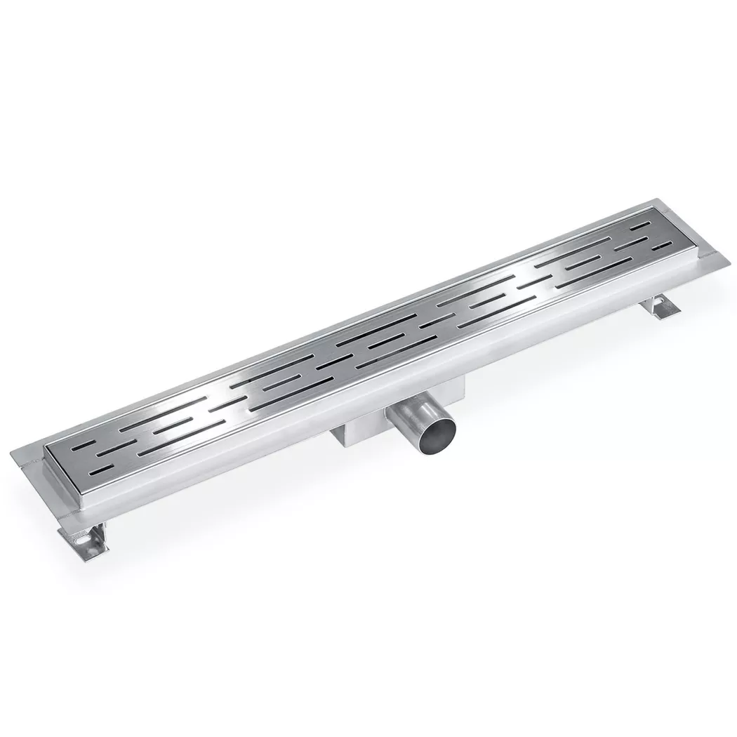 tectake Channel Drain in Grey | Size: 60 cm