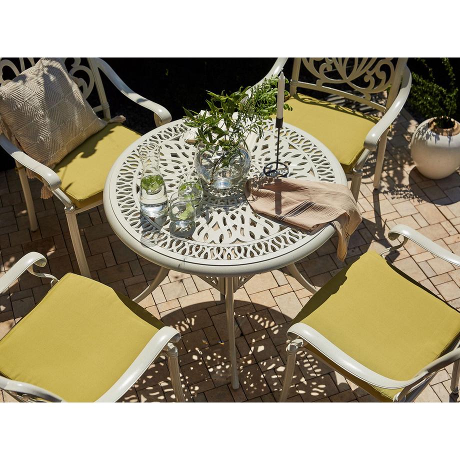 Beliani Outdoor Bistrotisch aus Aluminium  ANCONA  