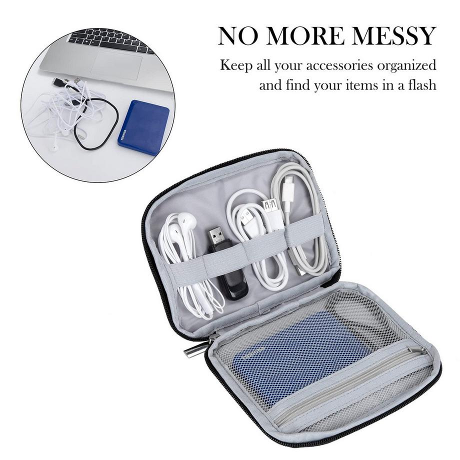 Only-bags.store  Elektronische Tasche Wasserdicht Tragbare Kabeltaschen Kleine Universal Kabel Organizer Tasche für Powerbank Ladekabel Sd Karte Kopfhörer 