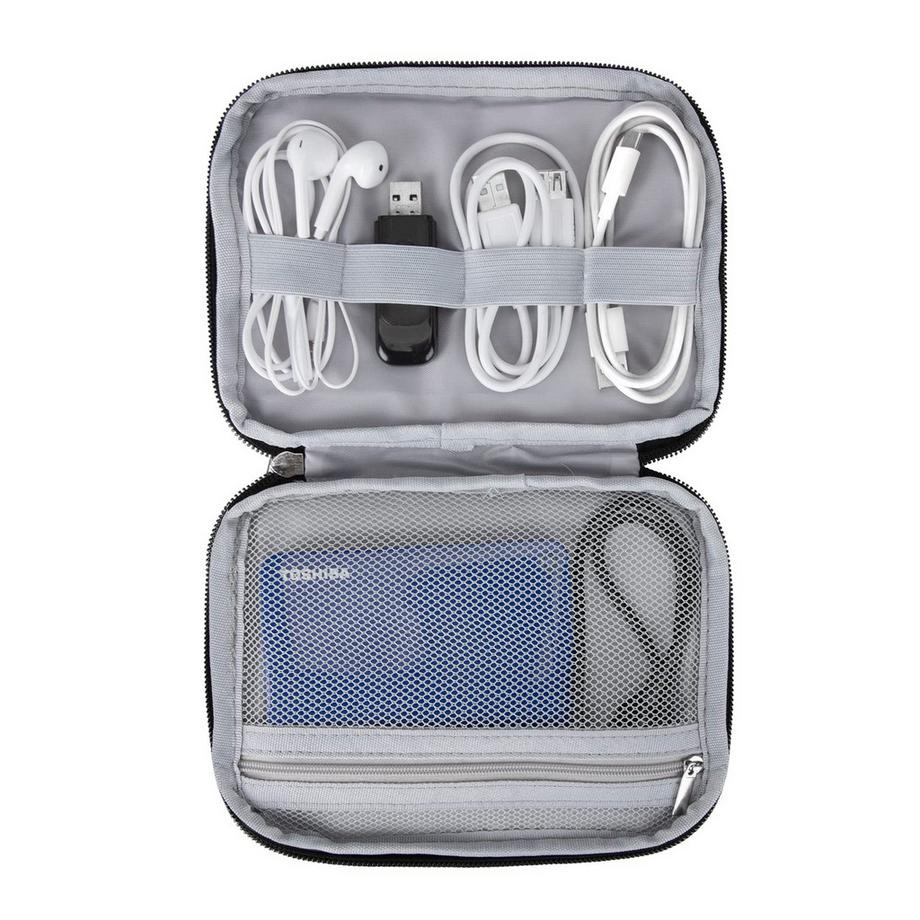 Only-bags.store  Elektronische Tasche Wasserdicht Tragbare Kabeltaschen Kleine Universal Kabel Organizer Tasche für Powerbank Ladekabel Sd Karte Kopfhörer 