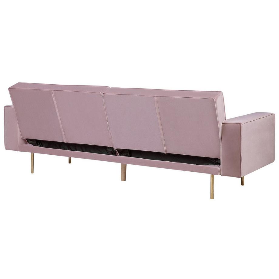 Beliani Canapé-lit en Velours Glamour VISNES  