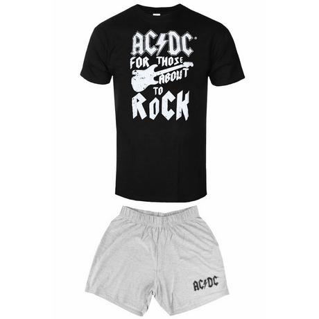 AC/DC ACDC For Those About to Rock Pigiama con Pantaloncini  