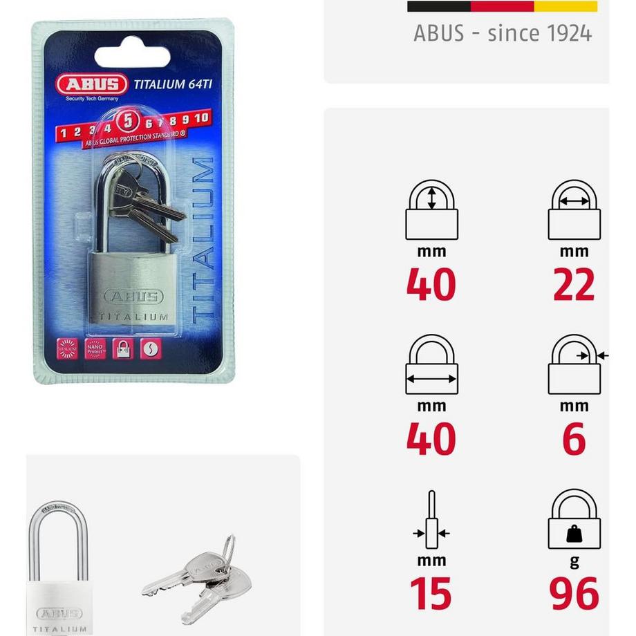 Abus  cadenas à clé 