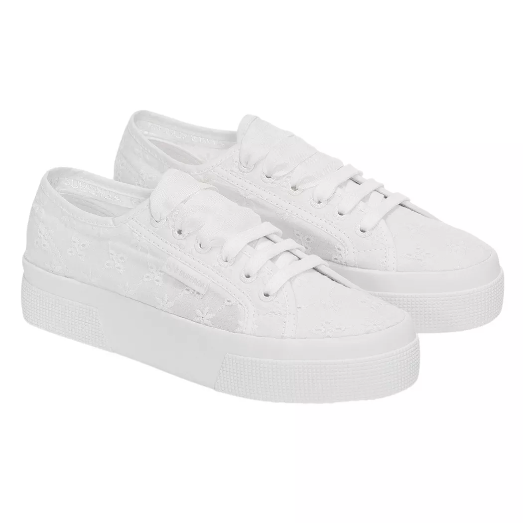 Superga - Sneaker 2740 Sangallo, Blumen, für Damen, Weiss, Größe 39.5