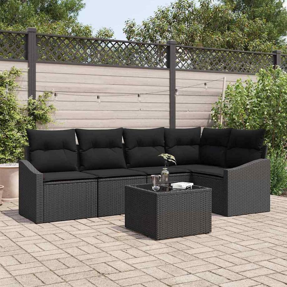 VidaXL Canapé d’extérieur poly rattan  