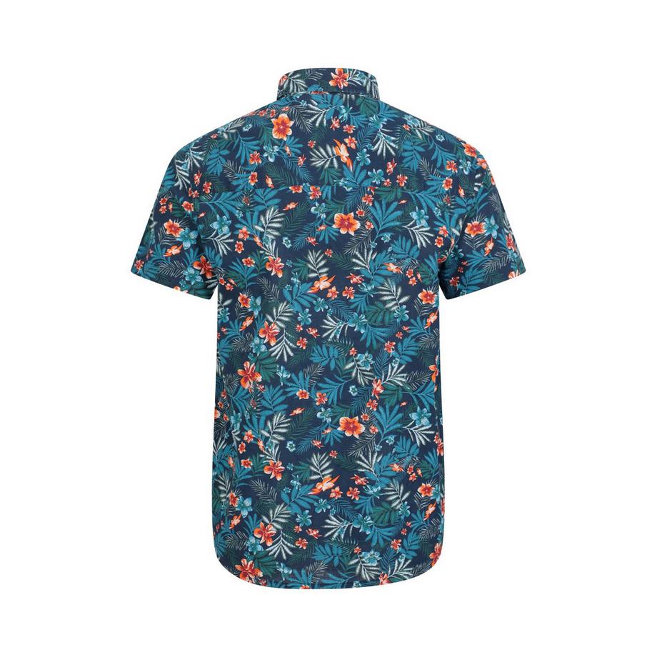 Mountain Warehouse Camicia a maniche corte con stampa floreale tropicale e colletto button-down  