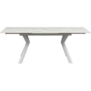 Table à rallonges Xenia blanc 140(+30+30)x80