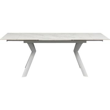 Table extensible Xenia blanc 140(+30+30)x80