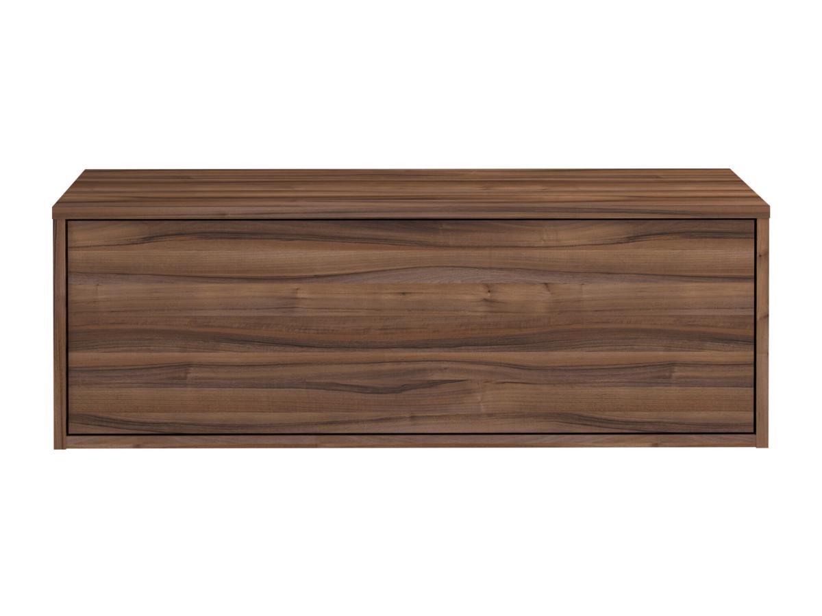 Vente-unique Mobile sotto lavabo sospeso 94 cm Naturale scuro - TEANA II  