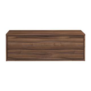 Vente-unique Waschbeckenunterschrank hängend - Holzfarben dunkel - 94 cm - TEANA II  