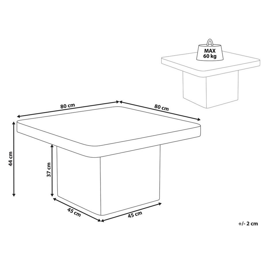 Beliani Table basse en MDF Minimaliste DUSON  