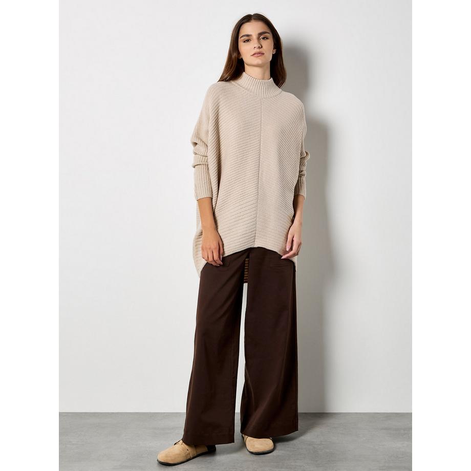 APRICOT Pullover collo alto a maglia a zig zag  