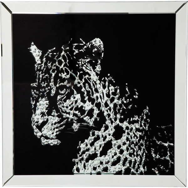Image of Bild Frame Mirror Leopard Unisex Schwarz ONE SIZE