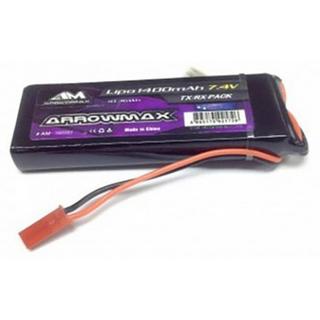 ArrowMax  Modellbau-Empfängerakku (LiPo) 7.4 V 1400 mAh Stick BEC 