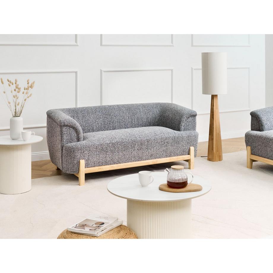 Beliani Canapé 2 places en Tissu Moderne ALNOR  