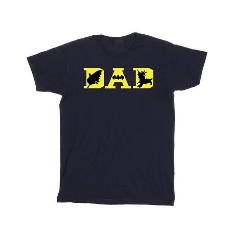 DC COMICS  Dad With Bat Icons TShirt 