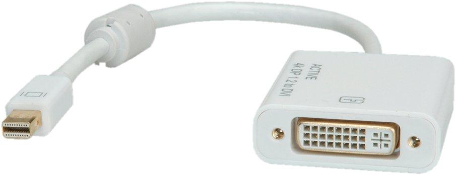 Roline  ROLINE 12.03.3137 Videokabel-Adapter 0,1 m Mini DisplayPort DVI-D Weiß 