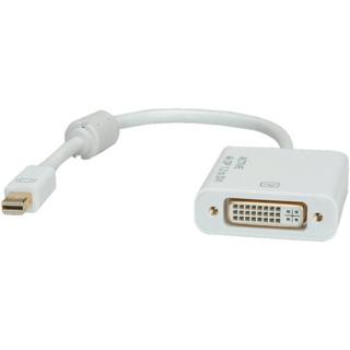 Roline  ROLINE 12.03.3137 Videokabel-Adapter 0,1 m Mini DisplayPort DVI-D Weiß 