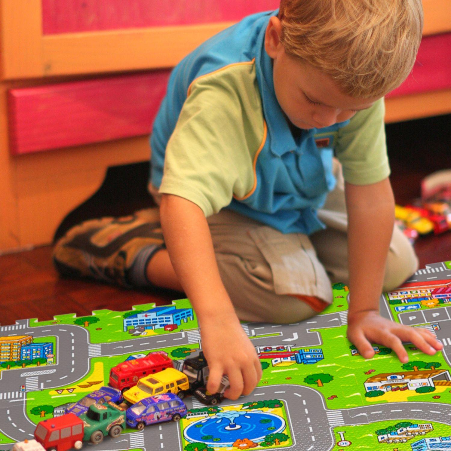 Northix Tapis Puzzle Route avec Animaux  