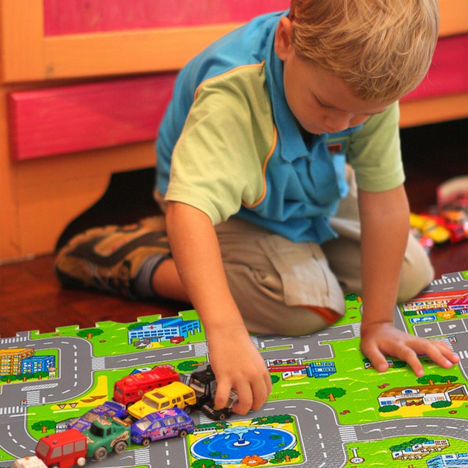 Northix Tapis Puzzle Route avec Animaux  