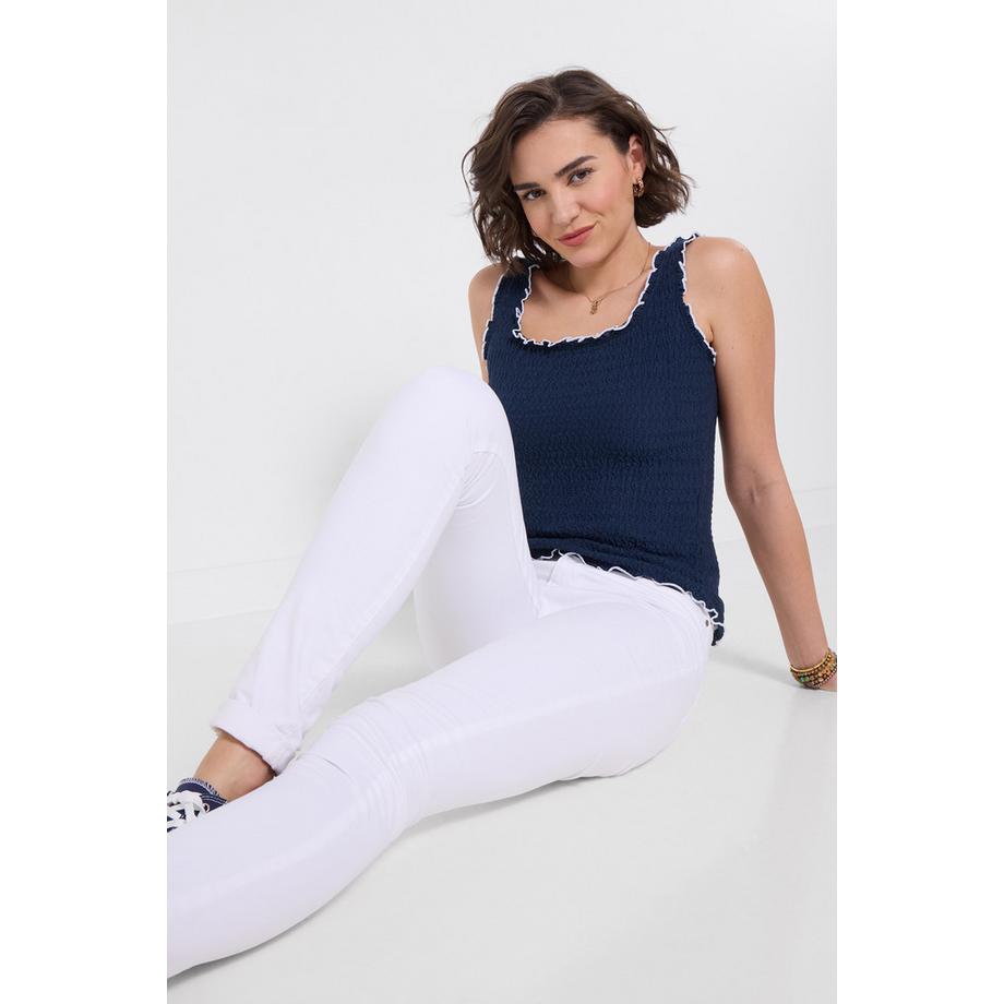 Joe Browns Top Strutturato con Orlo Ondulato  