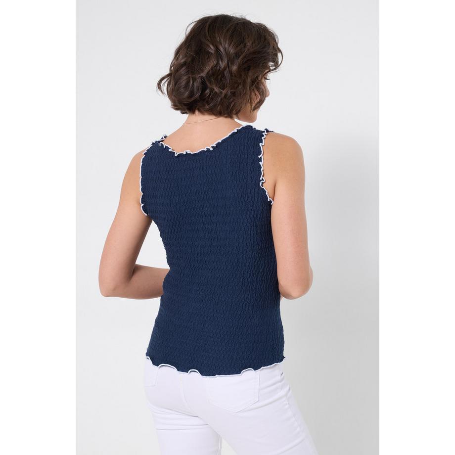 Joe Browns Top Strutturato con Orlo Ondulato  