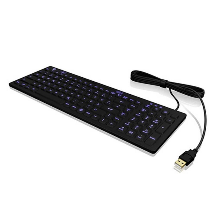 KeySonic  KSK-6031INEL Tastatur USB QWERTZ Deutsch Schwarz 