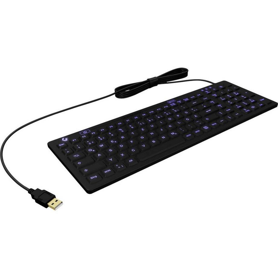 KeySonic  KSK-6031INEL Tastatur USB QWERTZ Deutsch Schwarz 