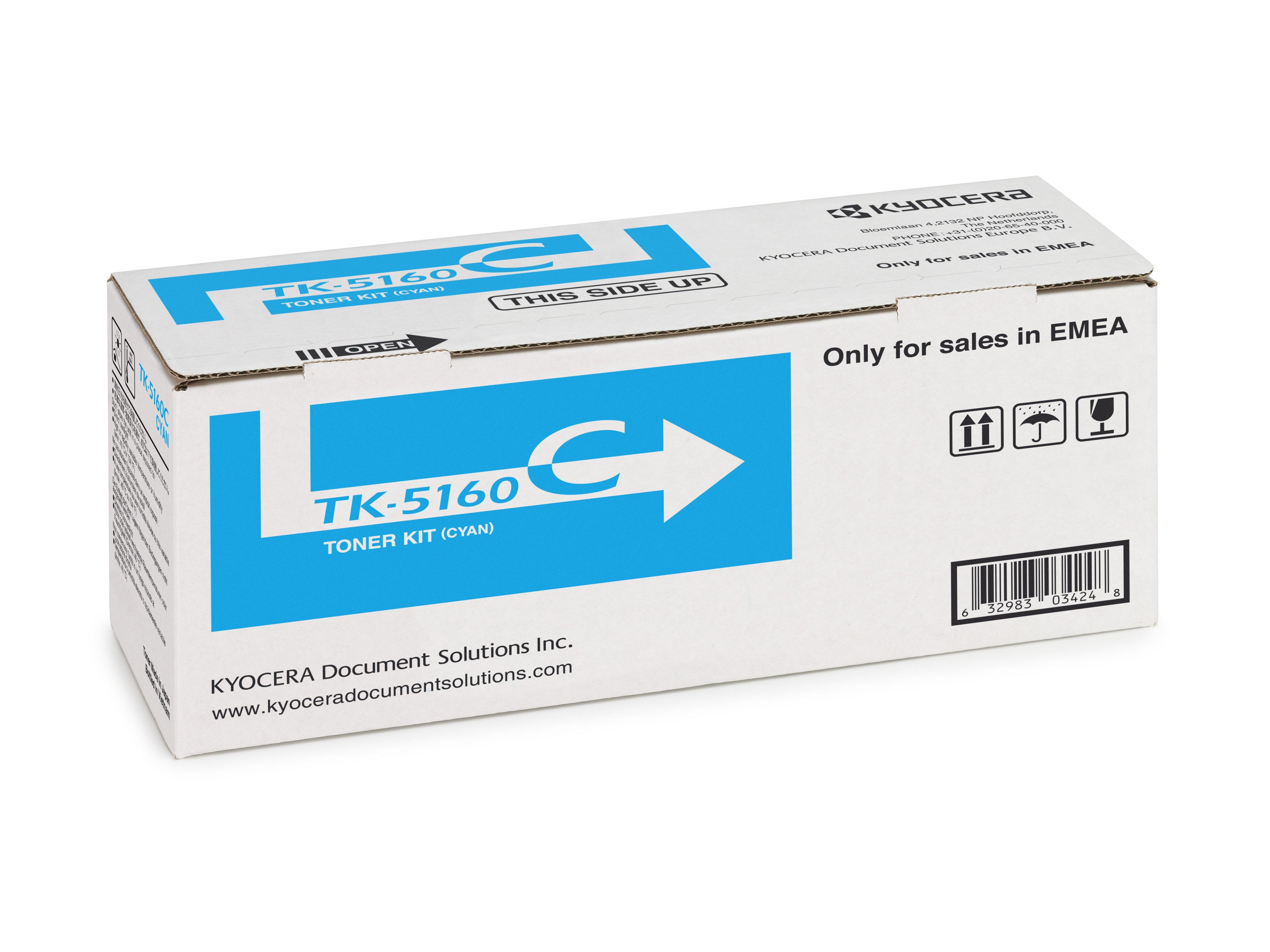 KYOCERA  TK-5160C cartuccia toner 1 pz Originale Ciano 