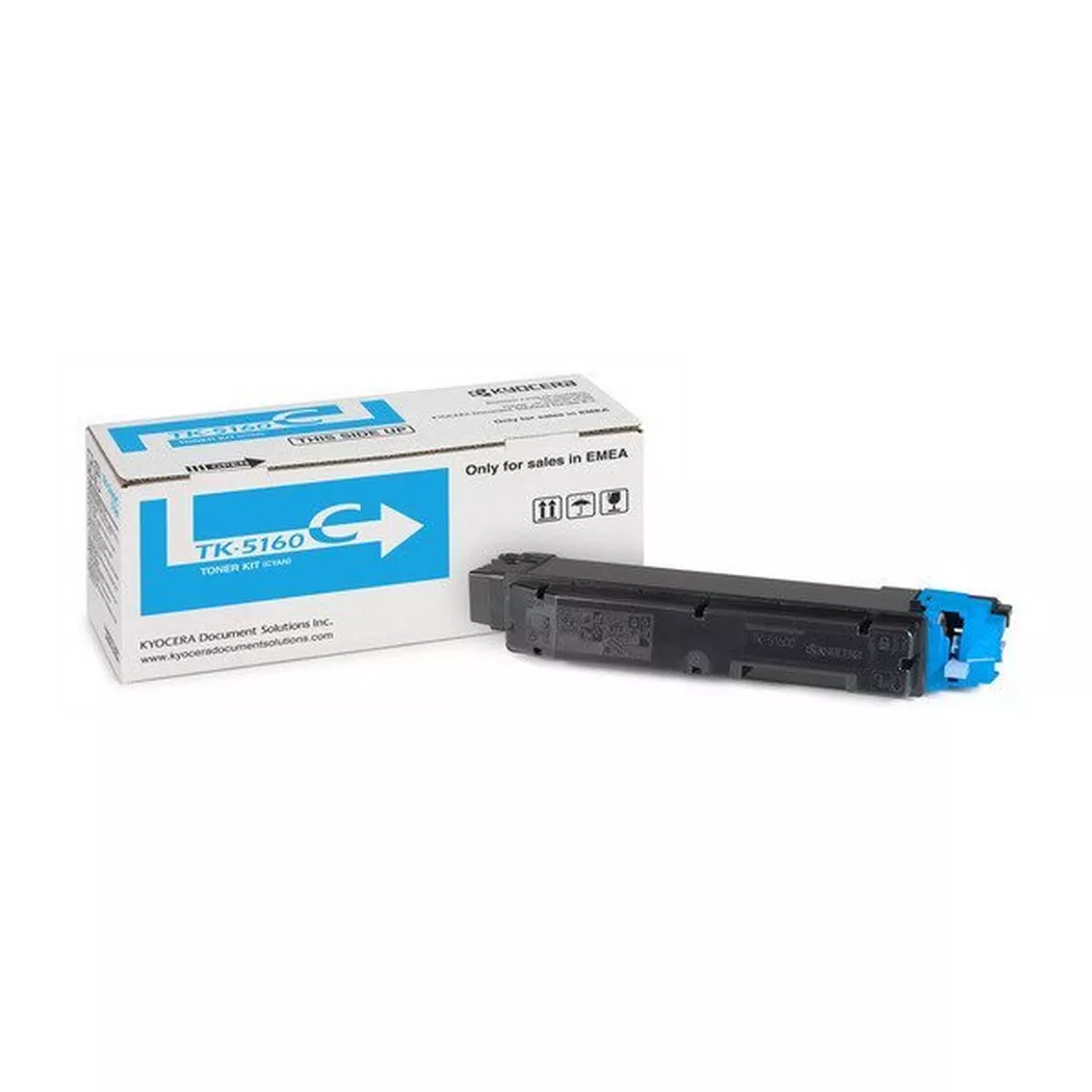 KYOCERA – Toner-Modul cyan TK-5160C Ecosys P7040 12’000 Seiten, Schwarz, One Size