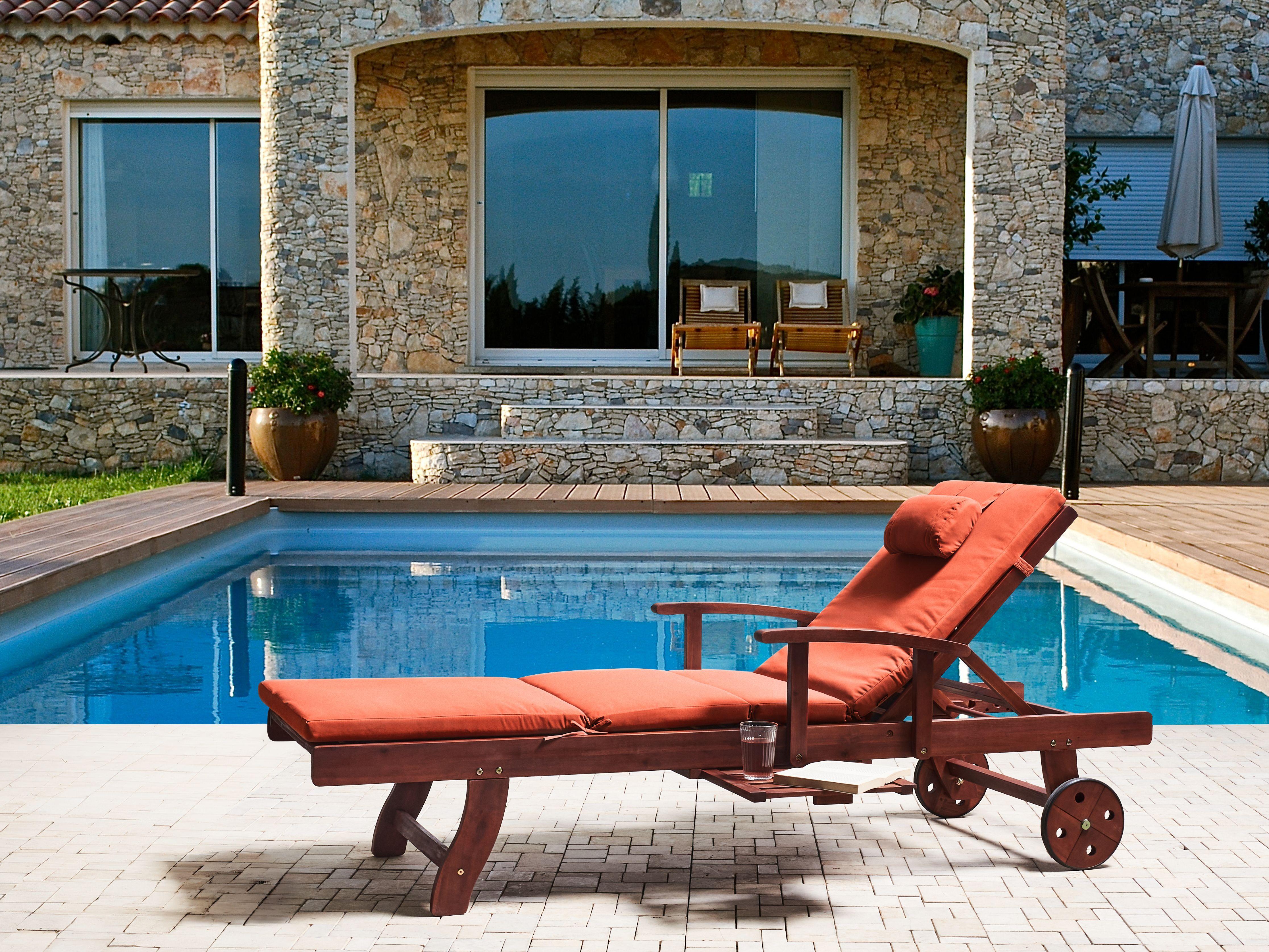 Beliani Coussin de transat extérieur en Polyester Scandinave TOSCANA/JAVA/AMANTEA PREMIUM  