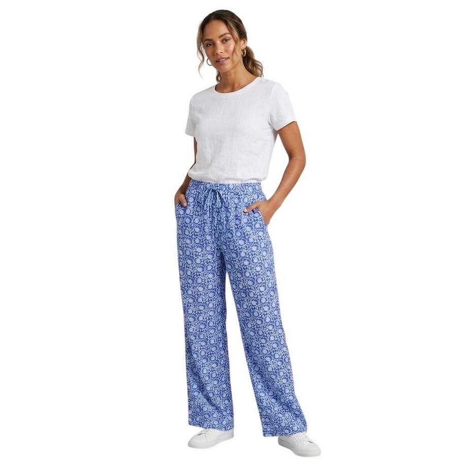 VERO MODA Pantalone Lyca Stampa Floreale Gamba Larga  