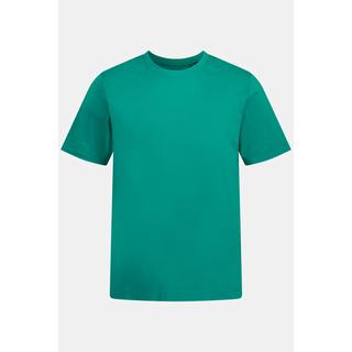 JP1880  T-shirt Basic en coton peigné, col rond vert bouteille 